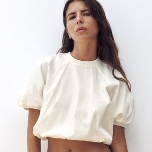 Zara Bubble Hem Top
